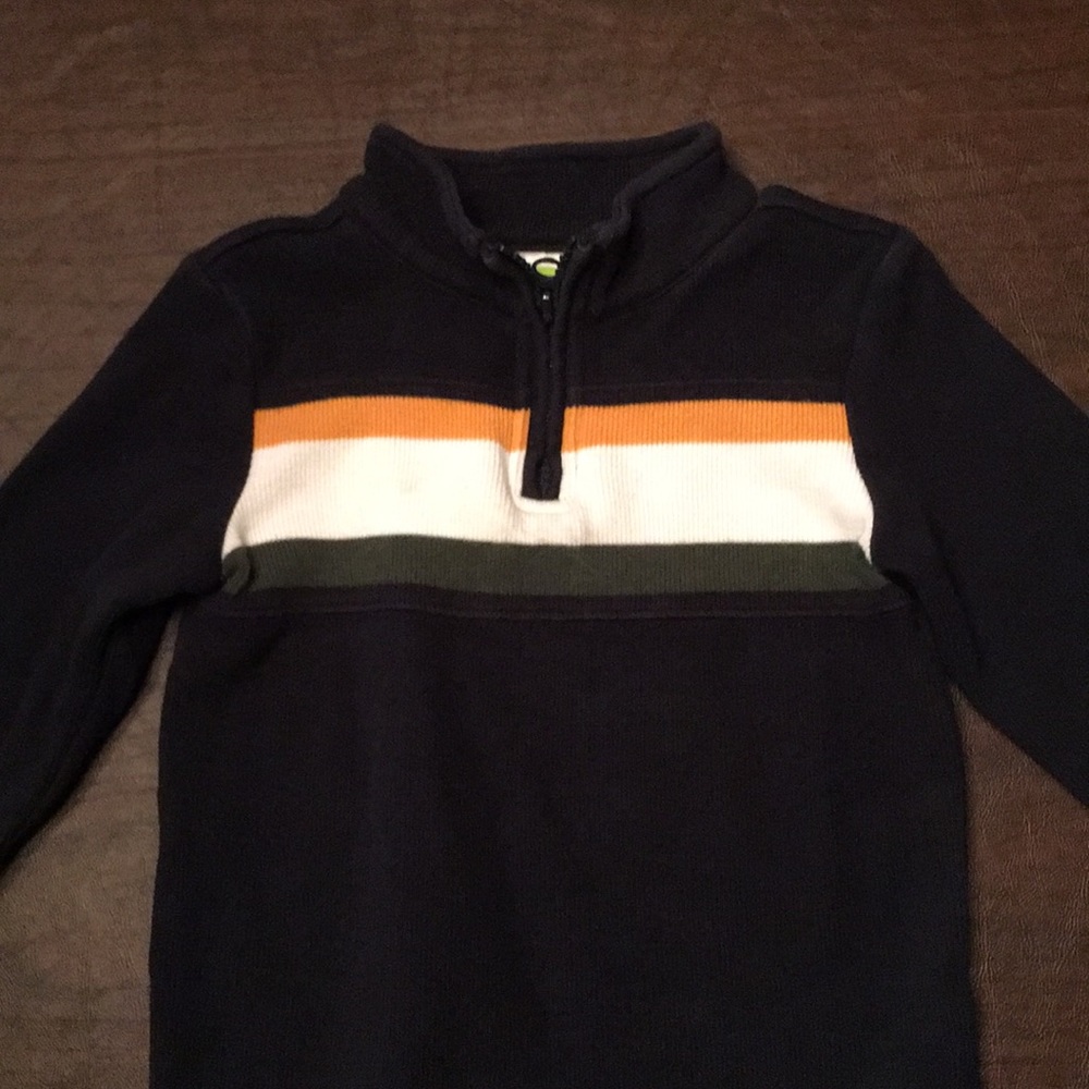 Boys Dark Blue Pullover, 18-25 mos